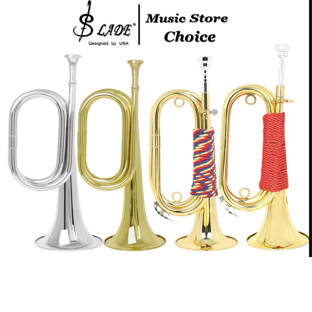 Musical Instrument Bugle - Mini trompette Bugle en laiton doré