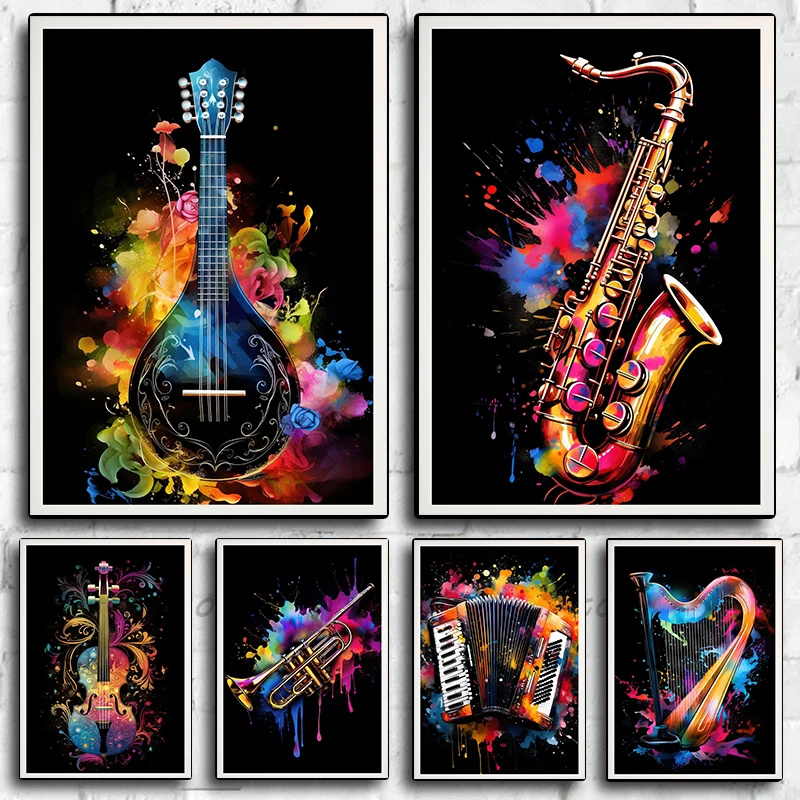 Picture Of Musical Instrument - Affiches et tableaux représentant des instruments