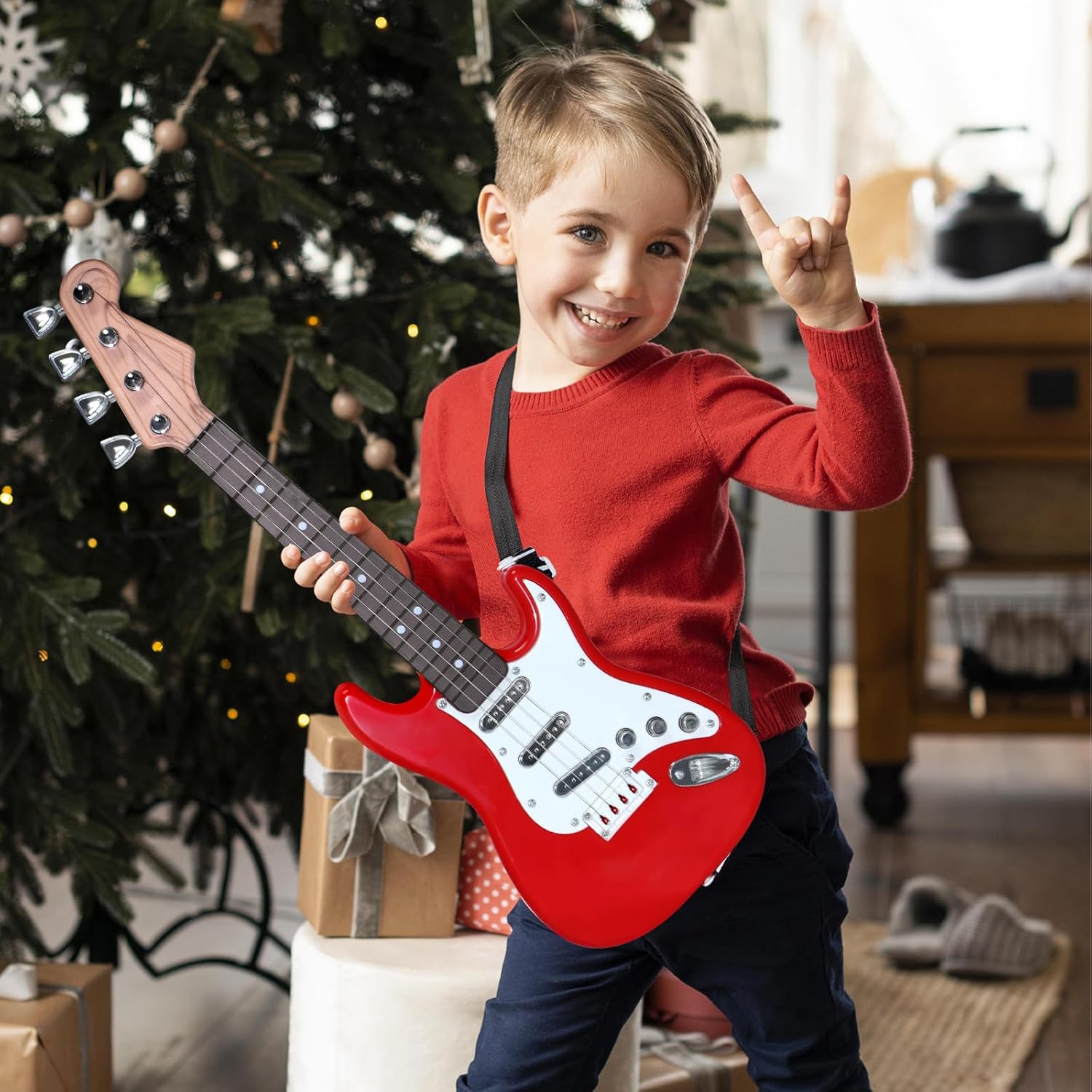Musical Instrument Harmonium - Jouet de guitare électrique pour enfants,